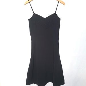 Emporio Armani Pleated Black Mini Dress Women’s S